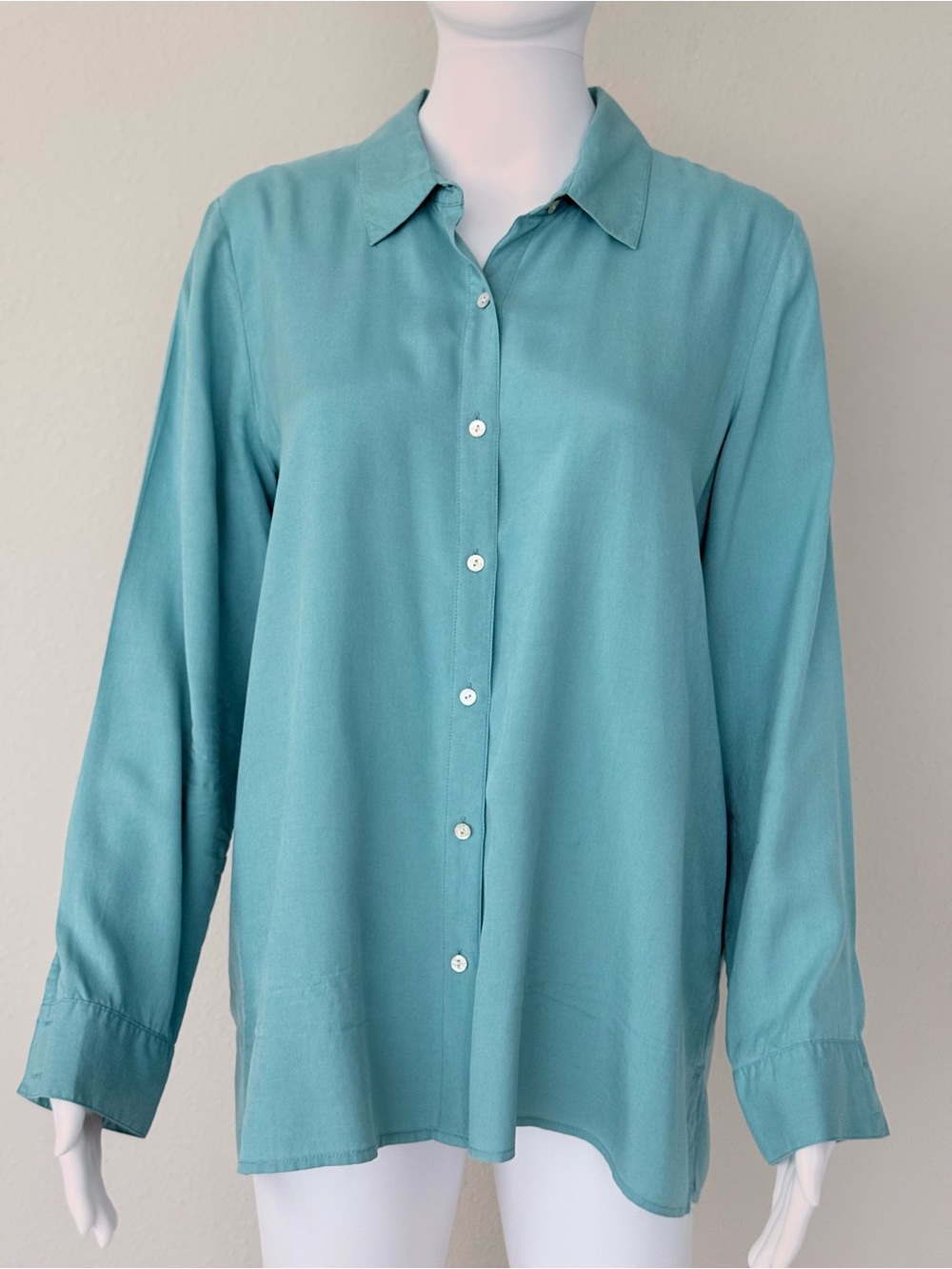 J.Jill Silk Button-Up Blouse